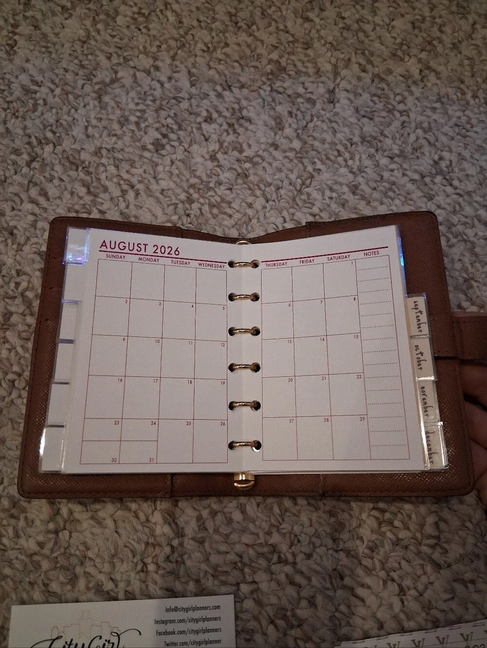 Louis Vuitton Monogram PM Pocket Planner Notebook w/ Accessories